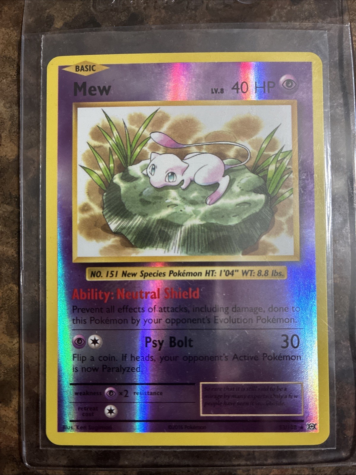Mew 53/108 Evolutions Reverse Holo