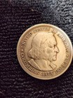 1892 USA COLUMBUS World's Fair SANTA MARIA SHIP Silver Half Dollar Coin  — photo 2