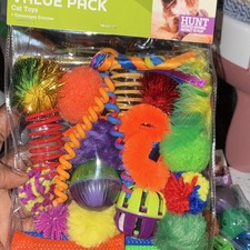 Value Pack Cat Toys Interactive Activity Balls Teasers Multi-Color Set