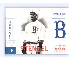 2001 Upper Deck Legends of New York Brooklyn Dodgers Casey Stengel #12