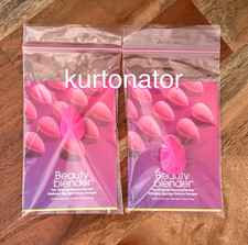 2x Beauty Blender The Original PINK Makeup Sponge NEW Deluxe Sample 1 inch