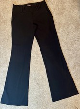 Y2K Vintage Trousers Dress Flare Pants Slacks Size Small Black Wide