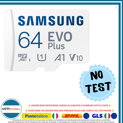 Micro SD Samsung EVO Plus 64 GB 130 MB/s Mit Adapter