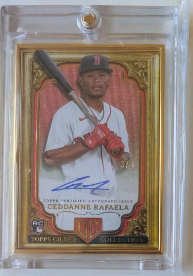 CEDDANNE RAFAELA - 2024 Topps Chrome Gilded, Gallery of Gold, Ruby Red #/5 (RC) - Image 3 of 4
