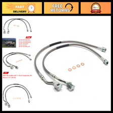 Stainless Steel Front Brake Lines for Chevy Silverado GMC Sierra 2007-2019 1500/