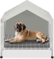 Elevated Dog House W/ Cushion Stainless Steel Dog Tent Medium dogs