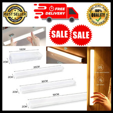 LED Wireless Motion Sensor Night Light USB Rechargeable for Kitchen Bedroom UK