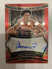 2024/25 PANINI SELECT AMEN THOMPSON Red Refractor PRIZM AUTO Autograph SP #/99
