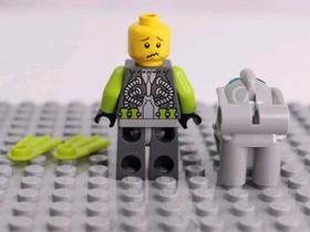 LEGO Atlantis Diver 1 Minifigure atl001 8056 8060 Deep Sea Ocean Aquanaut