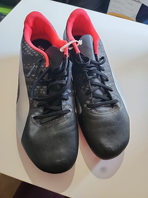 #ad #ad New Men’s Puma EvoPower Vigor 4 FG Soccer Cleat Size 13 Black Grey Red $49.48