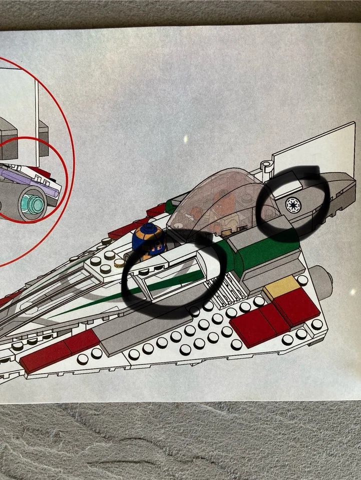 LEGO Star Wars (7868) Mace Windu's Jedi Starfighter Spec Ed 100% полные детали - Изображение 3 из 4