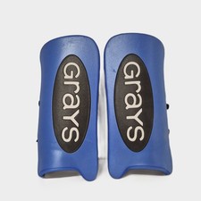 Grays Hockey Goalkeeper Legguards G100 Black Blue Sz Junior Ex Display Free p&p