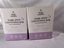 2- Body Restore Dark Spot Lavender Lightening Bar Kojic Acid Soap 2ct Each