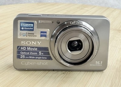 Sony Cybershot DSC-W580 Compact Digital Camera 16.1 2 X Silver FOR