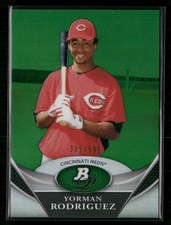 Yorman Rodriguez 2011 Bowman Platinum Prospects Green Refractor #BPP39 #/599
