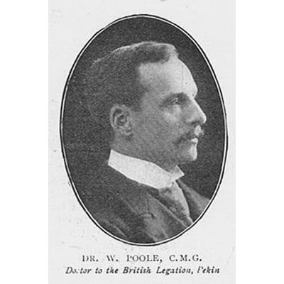 DR W. Poole Doctor to the British Legation at Pekin - Antique Print 1900