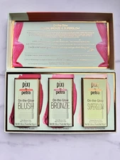 Pixi Beauty On-The-Glow Blush, Bronze & SuperGlow Trio Gift Set NEW