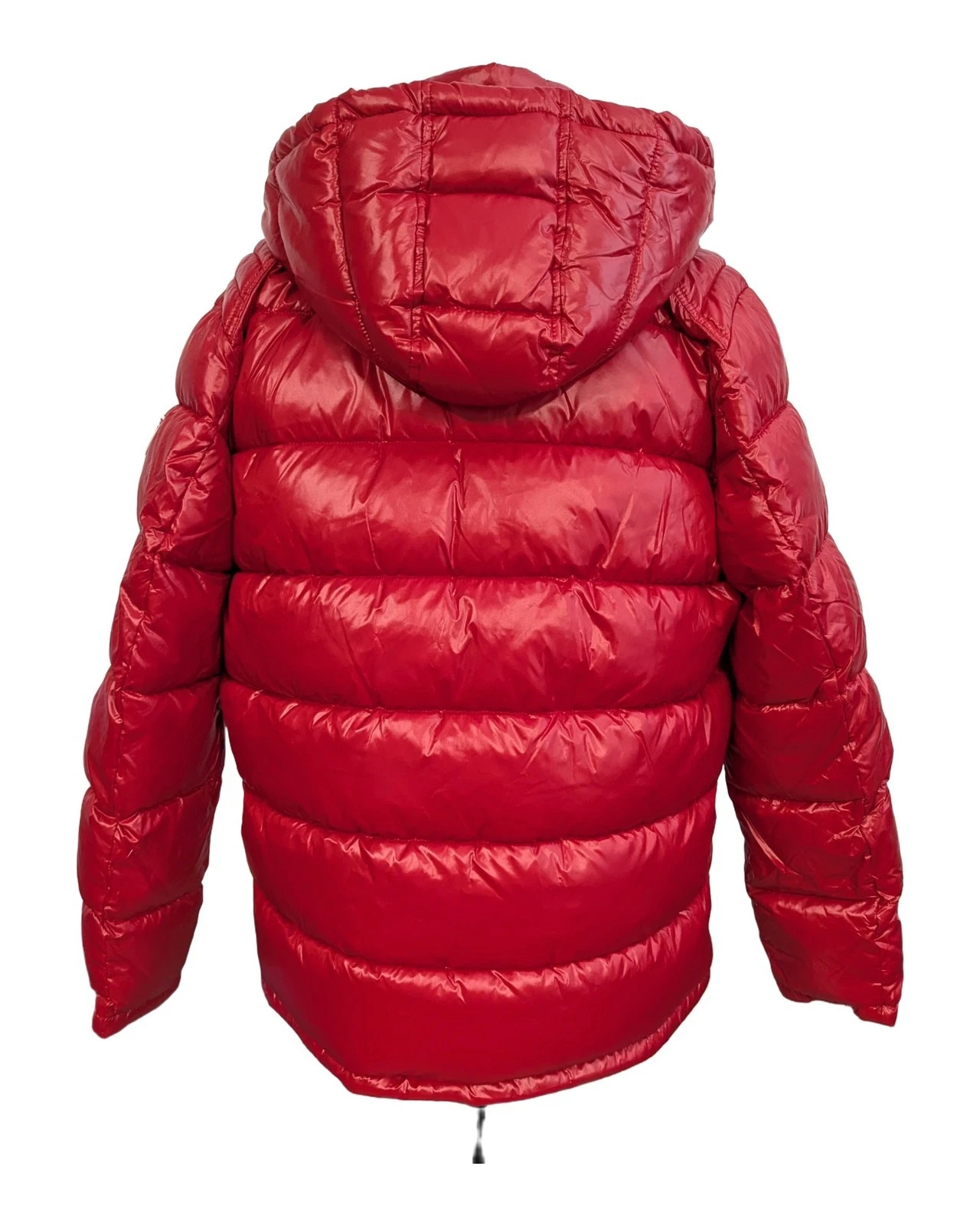 GUESS Men's Red Glossy Hooded Puffer Jacket M 119RN716 image 2
