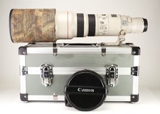 Canon EF 500mm F4.5 L USM AF Pro Prime Lens Front & Rear Lens Caps & Hood
