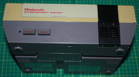 Nintendo Entertainment System NES with 2 Controllers and Super Mario Bros Game
