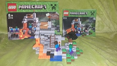 LEGO Minecraft 21113 The Cave + Anleitung & Box, sehr guter Zustand, Eimer fehlt