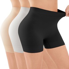 3 Pack Slip Shorts for Women Under Dress, Anti Chafing Underwear Seamless Sha...