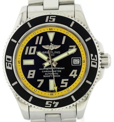 BREITLING SUPER OCEAN II 42 ''ABYSS YELLOW'' Ref. A17364 Automatik, 1500m