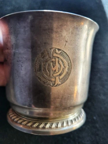 Antique Reed & Barton Sterling Silver (.925) Cup    90.2g  Monogrammed Crest.