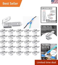 25 Pcs Double Piggyback Spade Connectors, Electrical Double Male Female Adapt...
