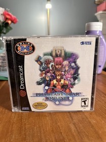 Phantasy Star Online (Sega Dreamcast) Complete wManual Case Tested No Sonic Disc