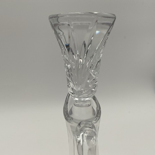 Vintage American Brilliant Crystal Cut Cruet With Stopper & Cut Floral Design - Picture 6 of 15