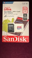 SanDisk Ultra 512GB 1TB Micro SD MicroSDXC Class 10 UHS-1 A1 Memory Card