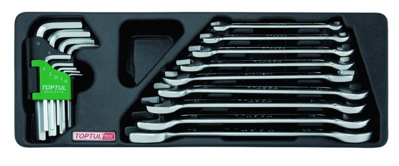 Für TOPTUL GAAT1802 Insert tray with tools for trolley with equipment 18 pcs GA