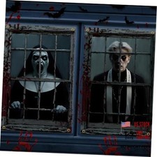 Halloween Window Decorations - Ghost Terror B - 2 Pcs