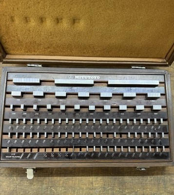 Mitutoyo 516-903 BE1-81-A Piece Rectangular Gage Gauge Blocks set