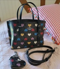 Coach heart Mollie 25 with matching keychain