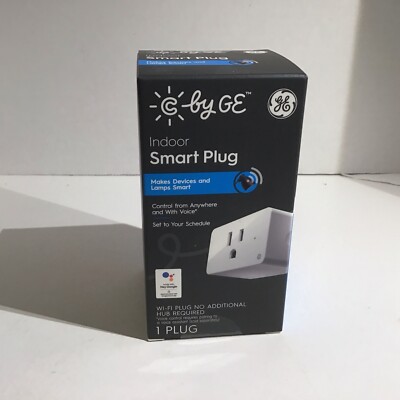 C by GE On/Off Smart Plug works with Alexa and Google Assistant - White 