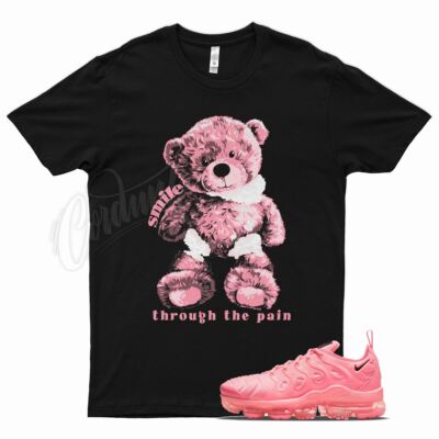 Black SMILE T Shirt for N Air VaporMax Plus Bubblegum Sunset Pulse Pink WMNS