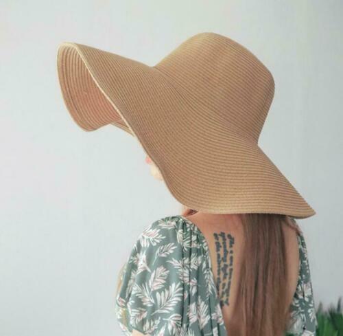 ★OPEN YY★ FOLDABLE WIDE BRIM HAT Extra Wide Brim Sun Hat for Women UPF 50+ Sun Visor Hat Open