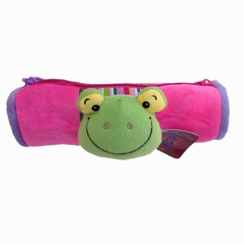 Mochila de felpa Froggy Frog con bolsa para lápices para niños pequeños niñas, bolso para niños pequeños - Imagen 5 de 8