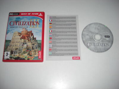 CIVILIZATION III More Civ Than Ever PC CD Rom BO - CIVILISATION 3 - FAST POST