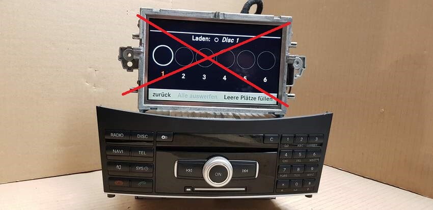 Radio Navi 6CD Wechsler HDD MERCEDES W212 Navigation Comand NTG4  