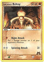 EX Aqua vs Magma 61/95 Baltoy Pokemon Card