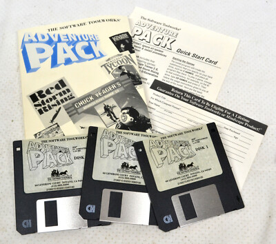 Software Toolworks Adventure Pack for IBM PC Compatibles, 3-3.5'' Disks UNTESTED