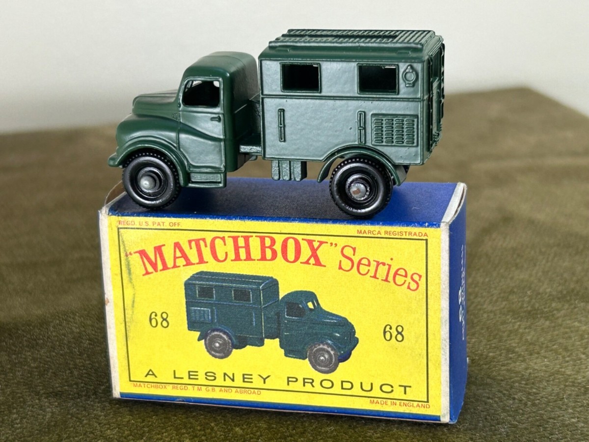 MATCHBOX No.68 Army Wireless Truck Matchbox Moko Lesney # 68a Army Wireless Radio Truck 4BPW