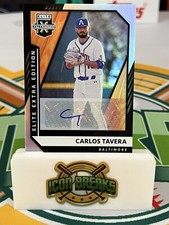 CARLOS TAVERA 2021 Panini Elite Extra Edition Prospect AUTO #137 Orioles