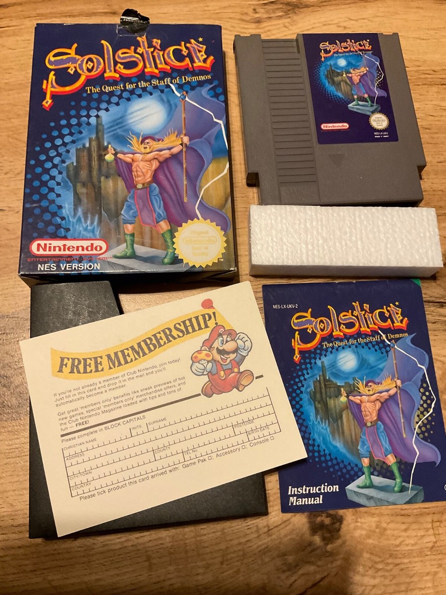 Jeu Vidéo Solstice Pour Nintendo NES - Version 2023 - Bon état - Expédition Sous 24h Avec Suivi