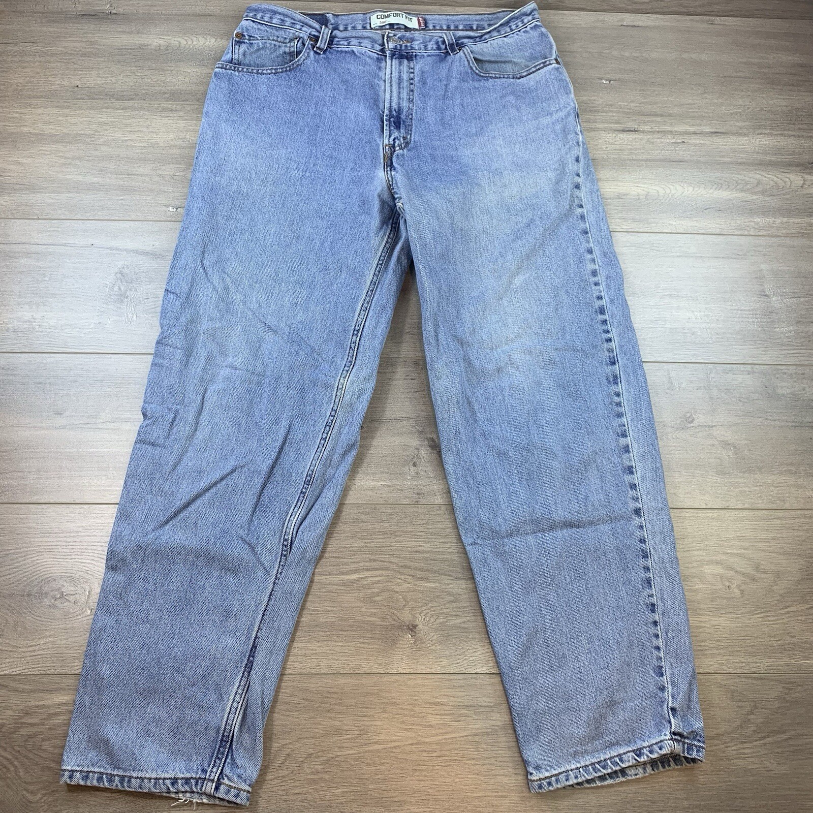 Levis 560 Jeans Mens Size 36 x 32 Comfort Fit Blue Light Wash Denim Vintage 90s