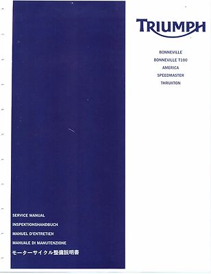 Triumph service manual 2004, 2005, 2006, 2007, 2008 Bonneville