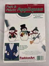 Dimensions Snowman Felt Applique Kit 80434 Snowmen NEW